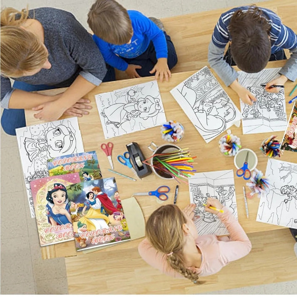 🆕 24PCS Snow White Coloring Books - Picture 1 of 5